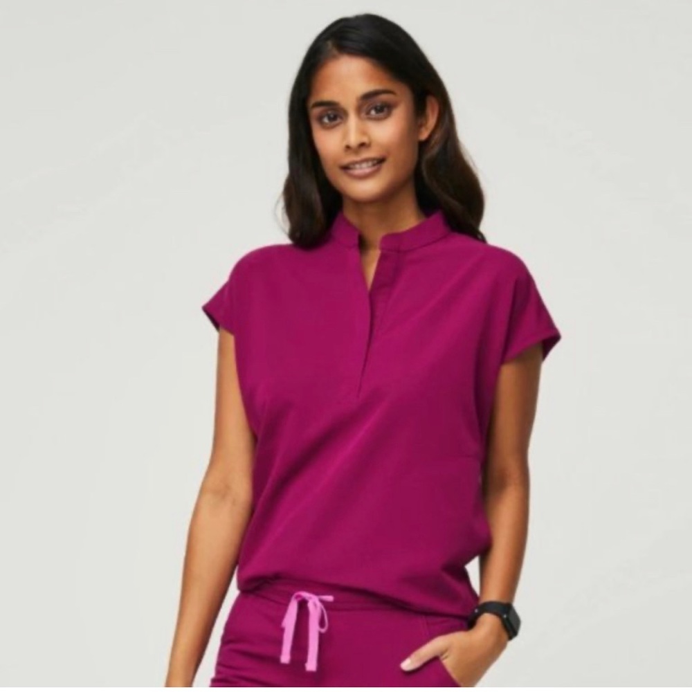 NWOT Figs Dark Magenta Rafaela